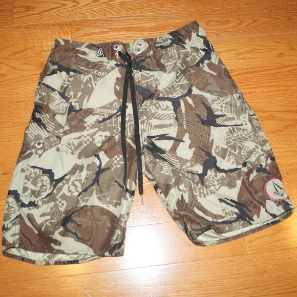 volcom camo board shorts